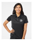 Adidas Women's 3-Stripes Shoulder Embroidered Polo - A325