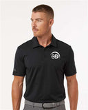 Men's Textured Stripe Embroidered Polo - A704