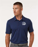 Men's Textured Stripe Embroidered Polo - A704