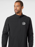 Adidas Black Wind Resistant Full-Zip Embroidered Jacket - A267