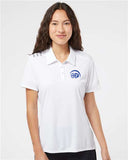 Adidas Women's 3-Stripes Shoulder Embroidered Polo - A325