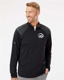 Adidas Men's Ultimate365 Lightweight Shoulder Stripe Quarter-Zip Embroidered Pullover - A520