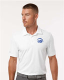 Men's Textured Stripe Embroidered Polo - A704